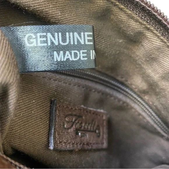 FOSSIL *COLLECTORS* BAG BROWN LEATHER 7x7. On trend and Darling! - Picture 2 of 7